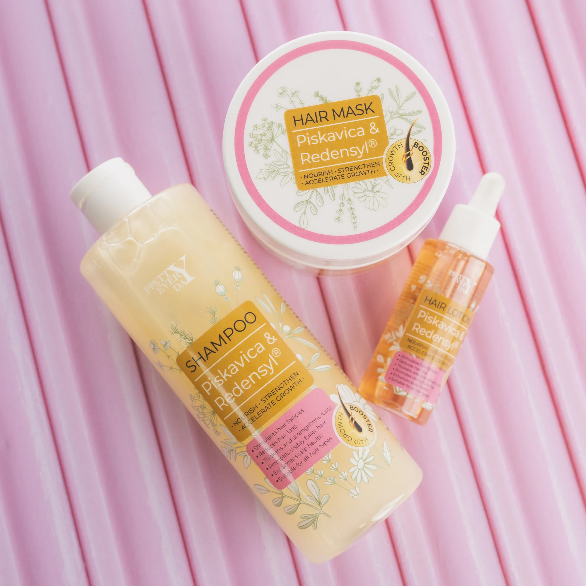 Mali set za jačanje i rast kose – Piskavica & Redensyl